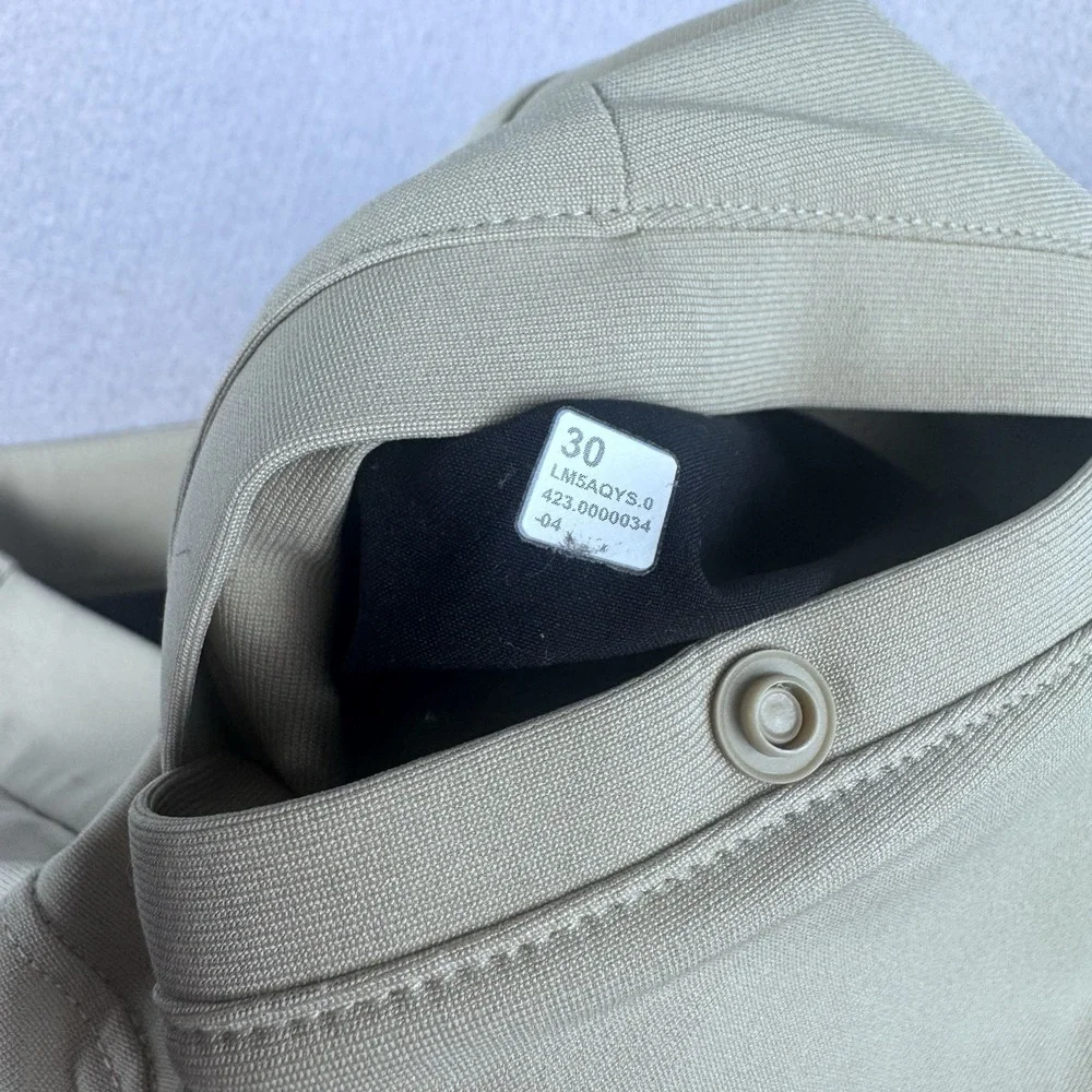 Lululemon ABC Slim Fit 5-Pocket Pant Men 30x28 Tan Golf Chino Stretch